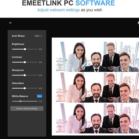 EMEET 1080P Webcam with Microphone, C960 Web Camera, Mics Streaming Webcam wit - Picture 8 of 14